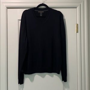 Men’s black v-neck sweater